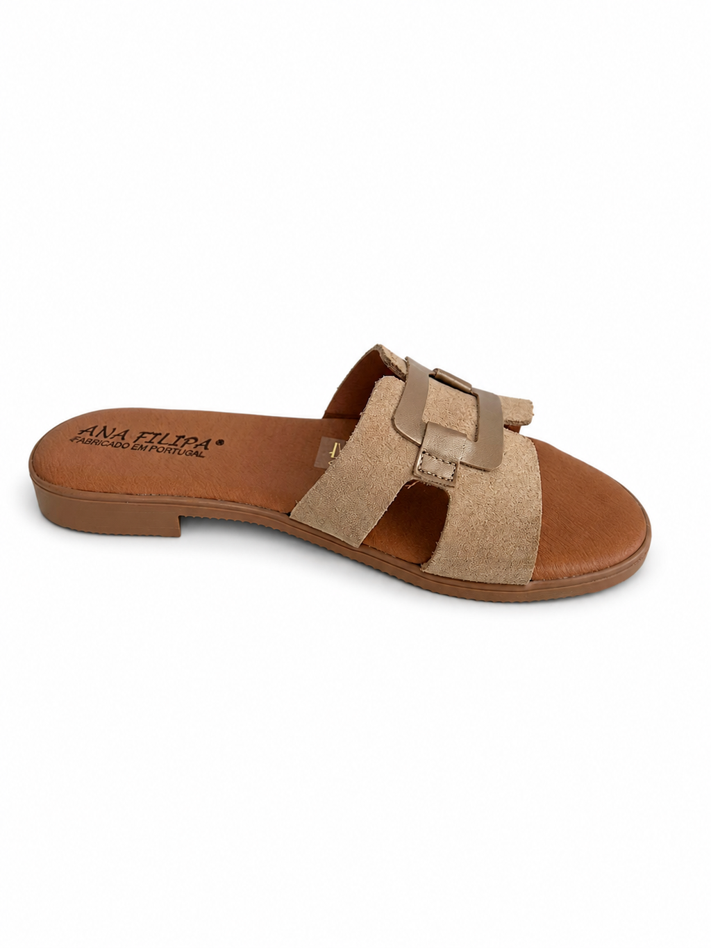 Chinelo Bege com Fivela